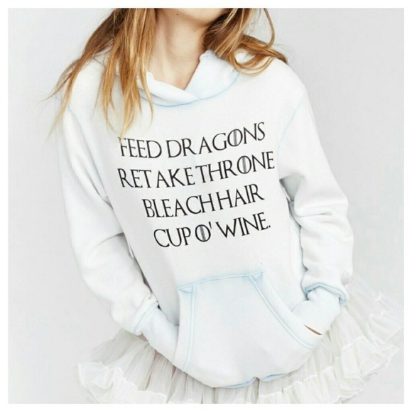 Wildfox Tops - Wildfox Daenerys Cup O Wine Dragons Hoodie Game of Thrones XS